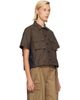 sacai sacai Khaki & Navy Cotton Weather Shirt - 2