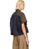 sacai sacai Khaki & Navy Cotton Weather Shirt - 3