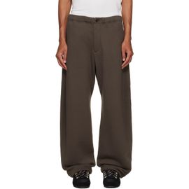 sacai sacai Khaki Cotton Jersey Sweatpants