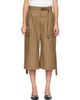sacai sacai Khaki Cotton Weather Cargo Shorts - 1