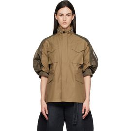 sacai sacai Khaki Cotton Weather Jacket