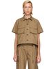 sacai sacai Khaki Cotton Weather Shirt - 1