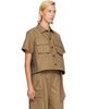 sacai sacai Khaki Cotton Weather Shirt - 2