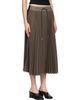 sacai sacai Khaki Matelasse Twill Midi Skirt - 2