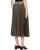 sacai sacai Khaki Matelasse Twill Midi Skirt - 3