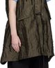 sacai sacai Khaki Quilted Satin Hooded Vest - 2