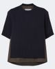 Sacai Sacai Knitted cotton and cashmere-blend top - 1
