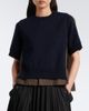 Sacai Sacai Knitted cotton and cashmere-blend top - 2