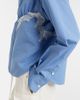 Sacai Sacai Lace-trimmed striped cotton-blend poplin shirt - 4