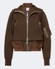 Sacai Sacai Layered cotton-blend zip-up hoodie - 1