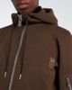 Sacai Sacai Layered cotton-blend zip-up hoodie - 3