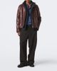 Sacai Sacai Layered leather down jacket - 3
