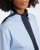 Sacai Sacai Layered striped cotton-blend poplin shirt - 3