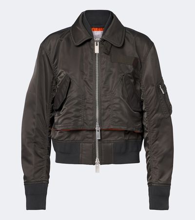 Sacai Sacai Layered technical bomber jacket