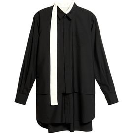 Sacai Sacai Long Sleeve Tiered Shirtdress