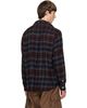 sacai sacai Navy & Brown Plaid Flannel Shirt - 3