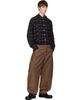 sacai sacai Navy & Brown Plaid Flannel Shirt - 4