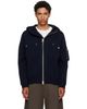 sacai sacai Navy Cotton Cashmere Knit Hoodie - 1