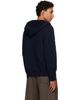 sacai sacai Navy Cotton Cashmere Knit Hoodie - 3