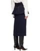 sacai sacai Navy Denim Midi Skirt - 3
