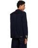 sacai sacai Navy Notched Lapel Denim Blazer - 3