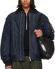 sacai sacai Navy Nylon Twill Blouson Bomber Jacket - 1