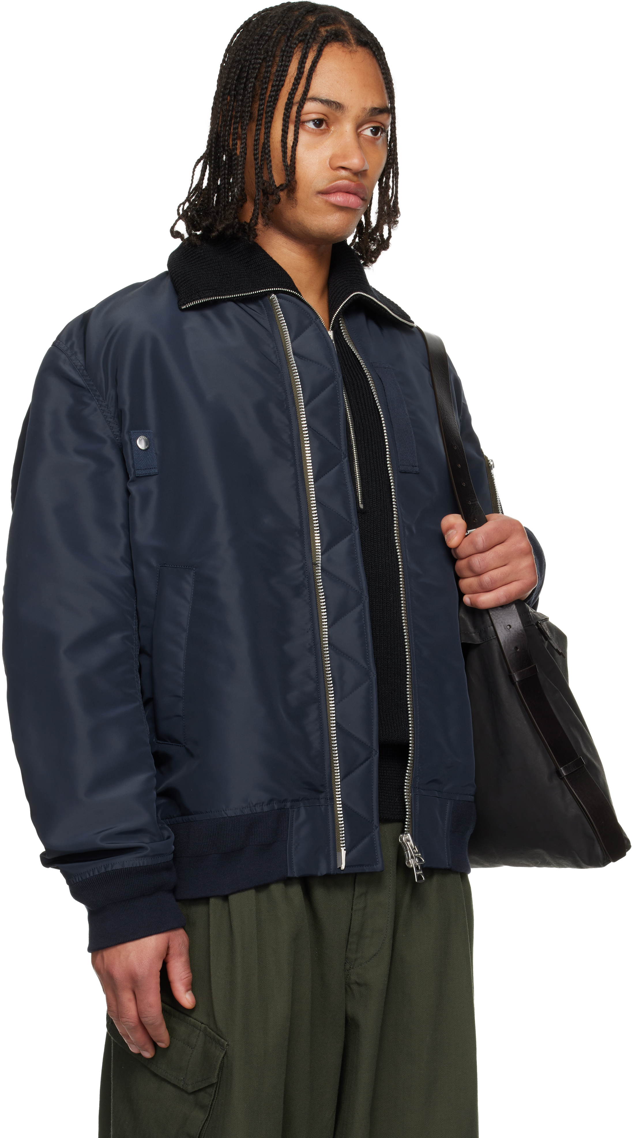 トップス Sacai Windowpane Nylon Twill Pullover Sacai Sponge Sweat x Nylon Twill Hoodie | Nordstrom