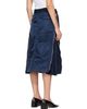 sacai sacai Navy Nylon Twill Midi Skirt - 3