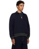 sacai sacai Navy Sponge Sweat Polo - 2