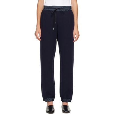 sacai sacai Navy Sponge Sweatpants