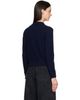 sacai sacai Navy Wool Knit Cardigan - 3