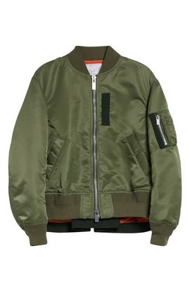 Sacai Sacai Nylon Twill Bomber Jacket