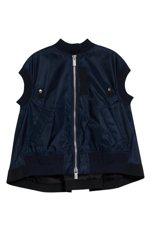 Sacai Sacai Nylon Twill Bomber Vest