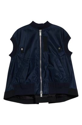 Sacai Sacai Nylon Twill Bomber Vest