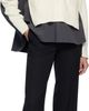 sacai sacai Off-White & Gray Stripe Doeskin & Wool Knit Cardigan - 4