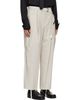 sacai sacai Off-White Cotton Typewriter Trousers - 2