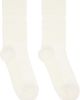 sacai sacai Off-White Pile Logo Socks - 1