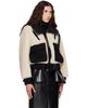 sacai sacai Off-White Wool Faux Shearling Blouson Jacket - 2