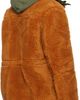 sacai sacai Orange & Khaki Fleece & Grosgrain Jacket - 3