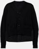 Sacai Sacai Paneled cotton-blend cardigan - 1