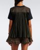 Sacai Sacai Paneled plissé cotton jersey T-shirt - 5