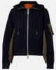 Sacai Sacai Paneled zip-up hoodie - 1