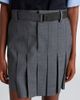 Sacai Sacai Pleated asymmetric wool miniskirt - 4