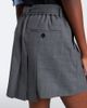 Sacai Sacai Pleated asymmetric wool miniskirt - 5