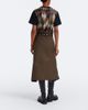 Sacai Sacai Pleated cotton midi skirt - 6