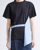 Sacai Sacai Poplin Mixed Media T-Shirt - 1