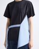 Sacai Sacai Poplin Mixed Media T-Shirt - 5