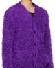 sacai sacai Purple Furry Knit Cardigan - 2