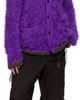 sacai sacai Purple Furry Knit Cardigan - 4