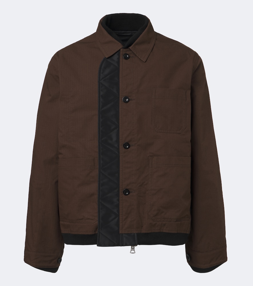 sacai - Black Suiting x Nylon Twill Blazer